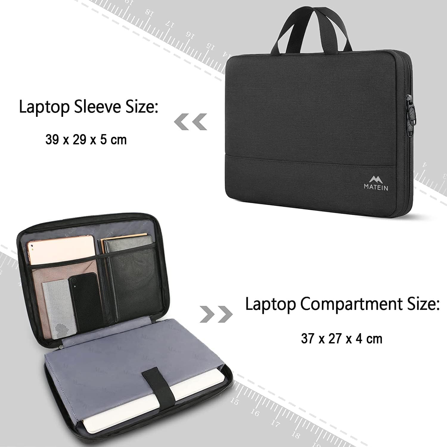 Detalle de MATEIN Laptoptasche 15,6 Zoll