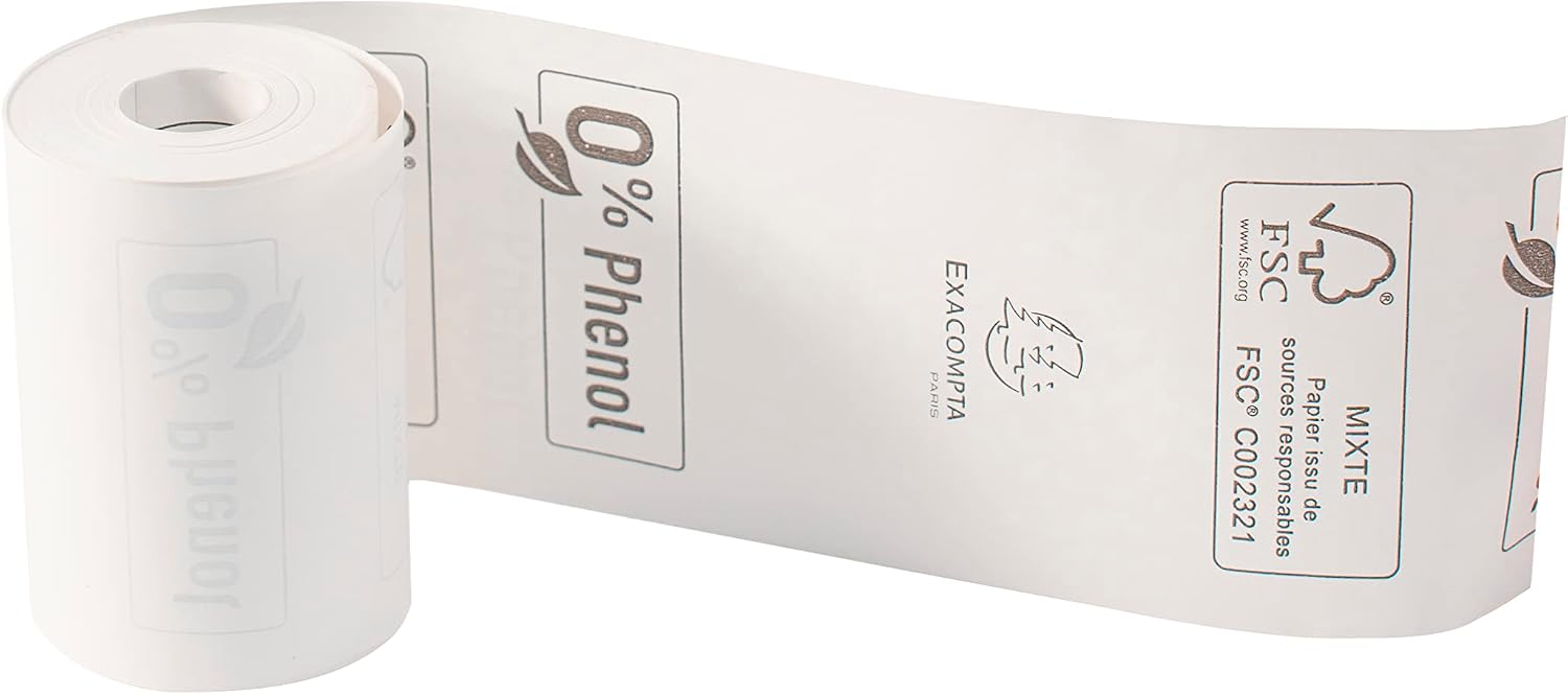 Thumbnail 1 de Exacompta Rif. 40761E – Confezione da 20 bobine termiche per carta di credito, 57×40 mm