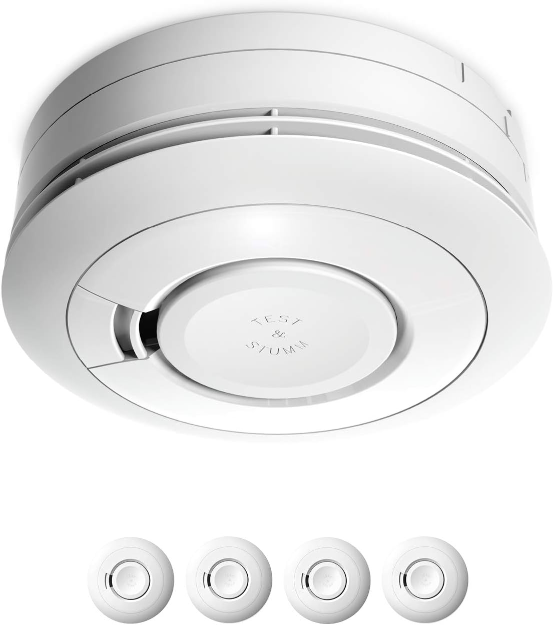 Detalle de Ei650 Rauchwarnmelder im 4er-Set – Stand-Alone mit 10-Jahres-Batterie, Testsieger Stiftung Warentest