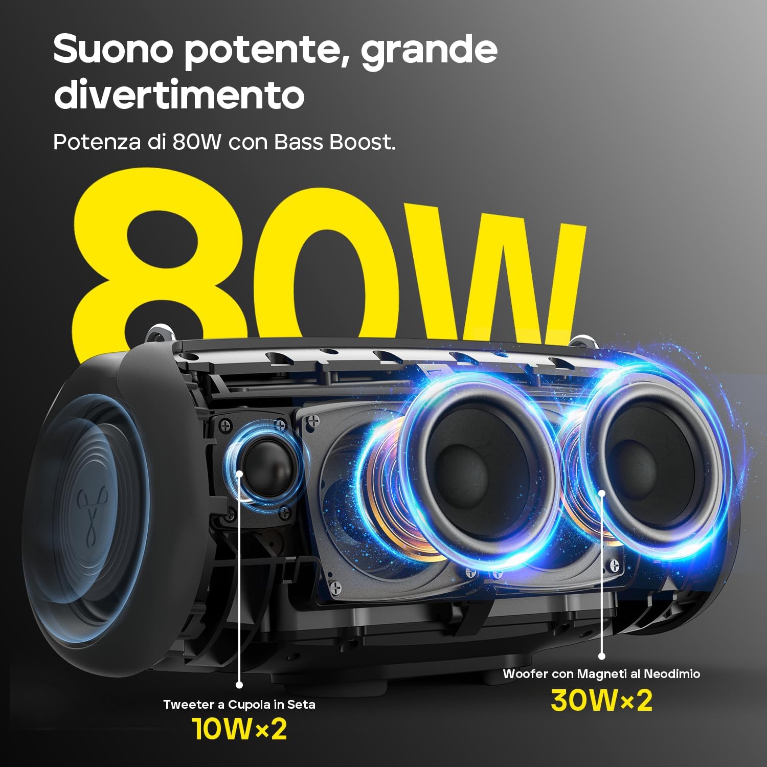 Thumbnail 1 de Tribit StormBox Lava Cassa Bluetooth 80W