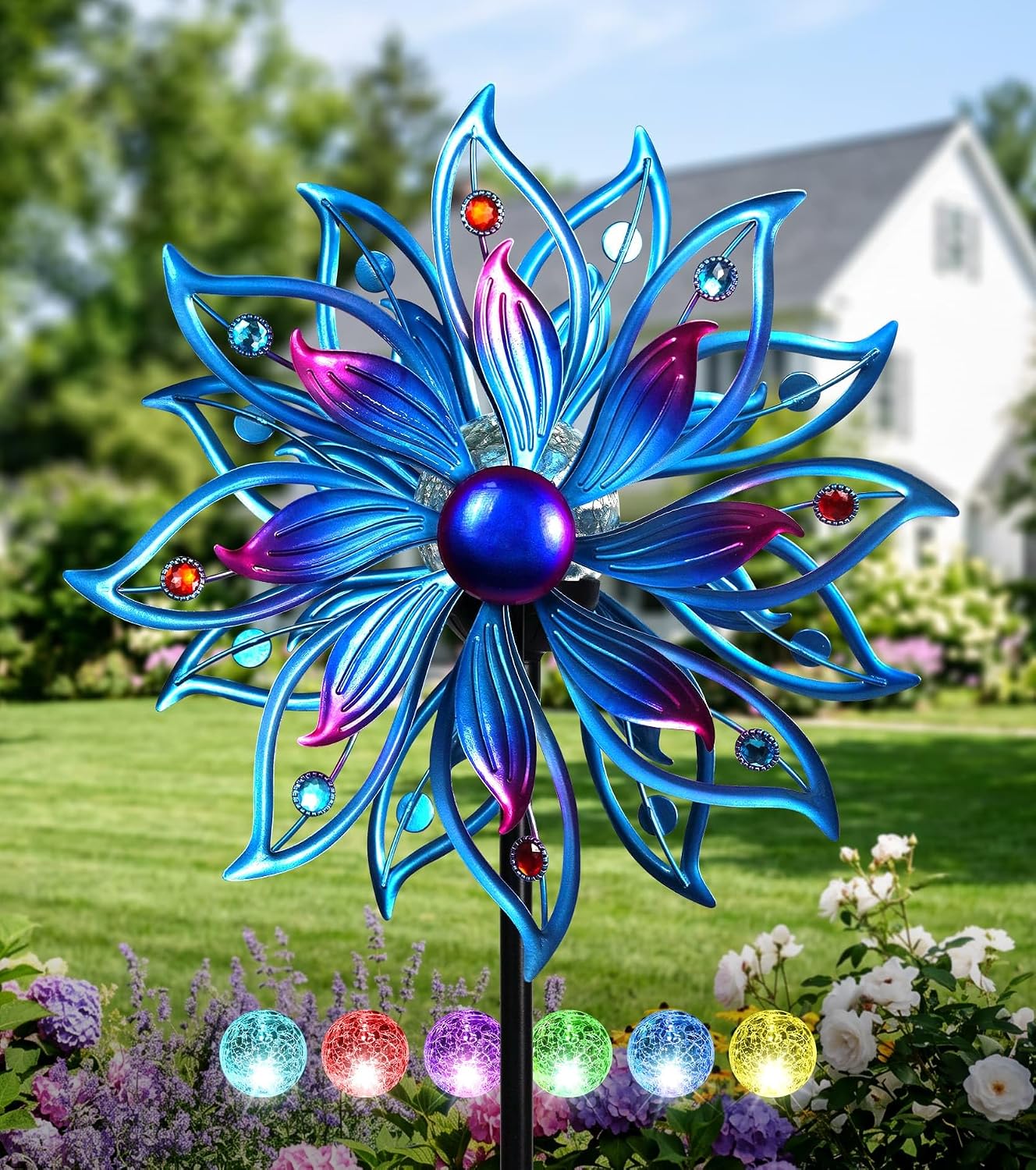 Detalle de VUFOZ Solar Wind Spinner, Blue-Purple Fade