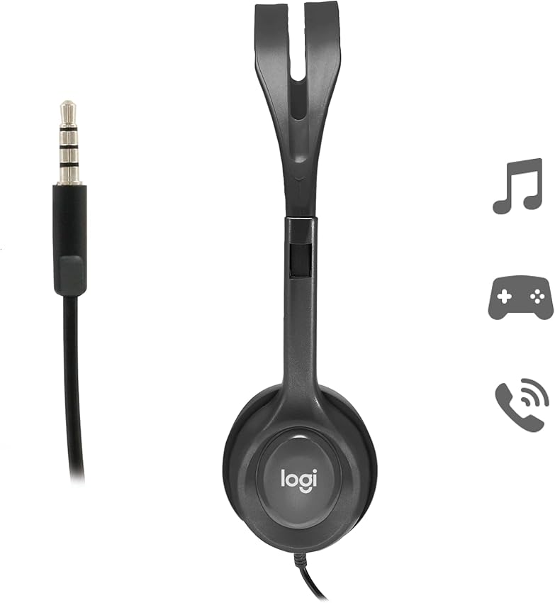 Thumbnail 1 de Logitech H111 Auriculares Estéreo con Micrófono 🎧 Cable 3.5mm