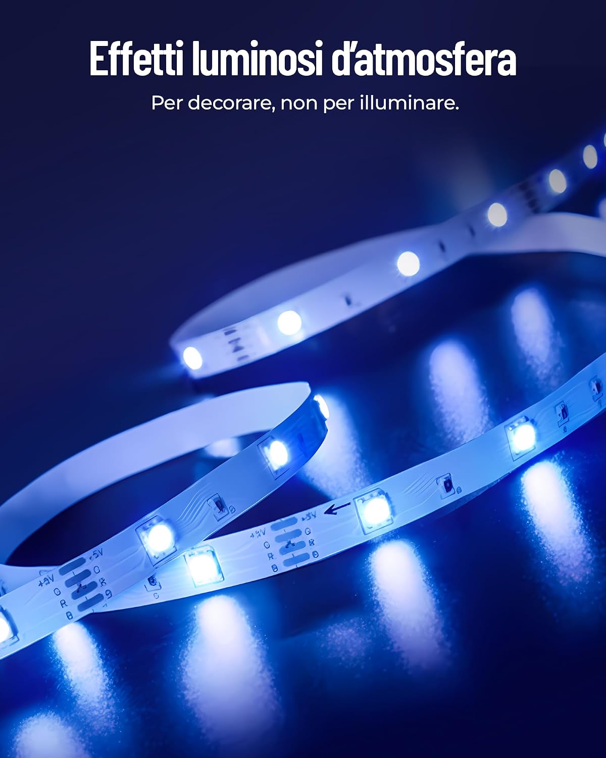 Thumbnail 6 de Beaeet Striscia LED 5 Metri 24V RGB – Striscia LED adesiva 5m con telecomando e App Bluetooth per camera e ambiente