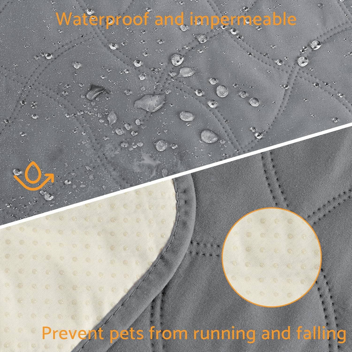 Thumbnail 3 de Maxetodo Coperta impermeabile per cani 60 x 80 cm antigraffio con retro antiscivolo, lavabile