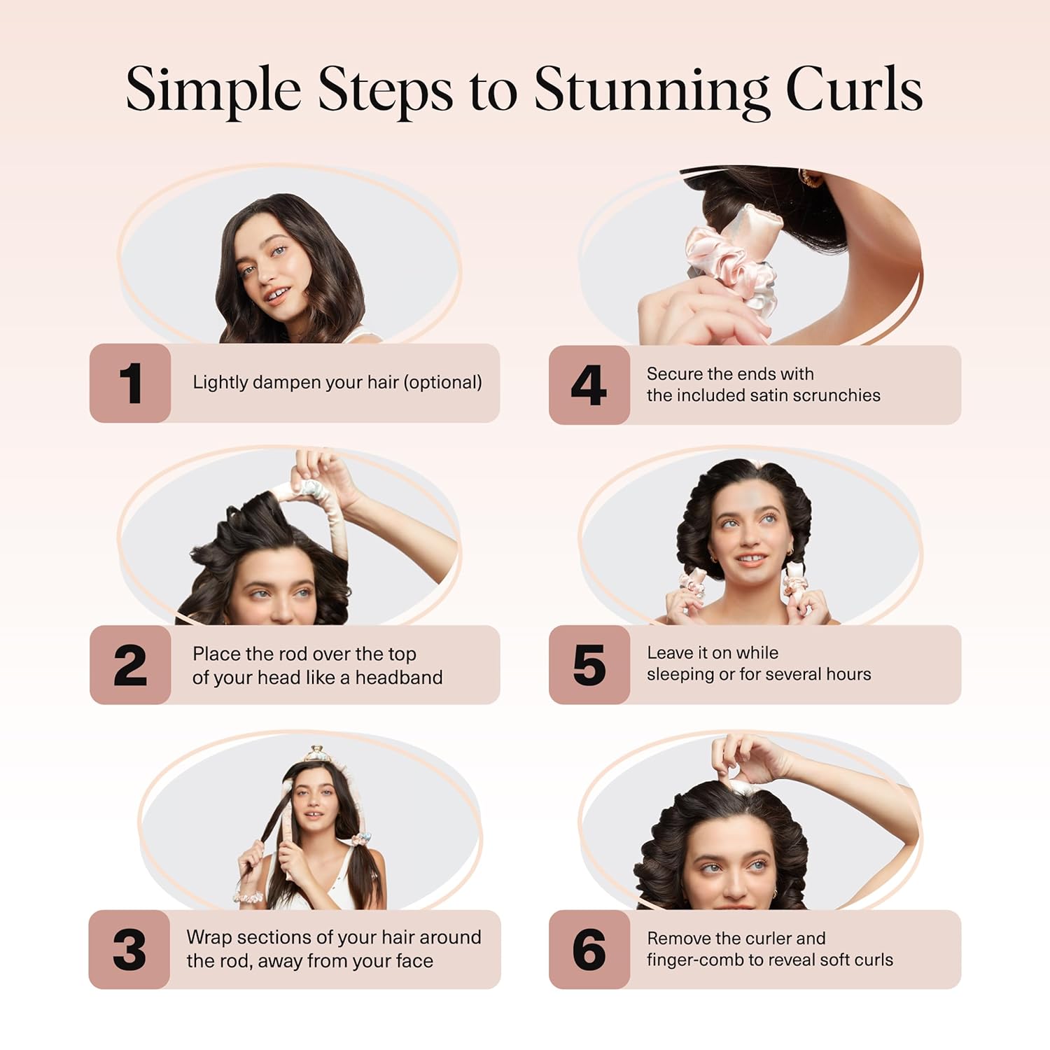 Thumbnail 6 de Kitsch Satin Heatless Curlers Set 34