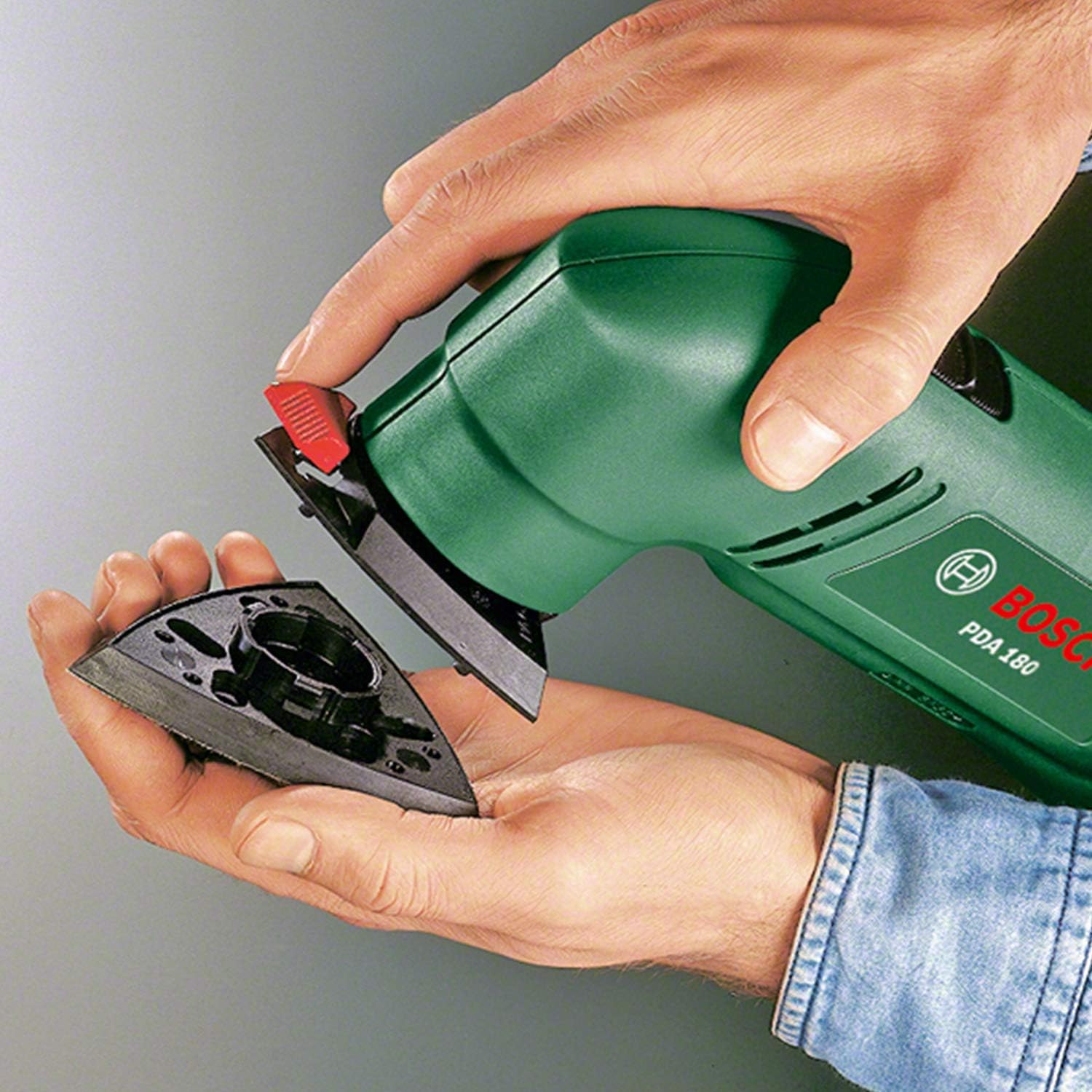 Detalle 1 de Bosch PDA 180 szlifierka delta 180 W do narożników i krawędzi
