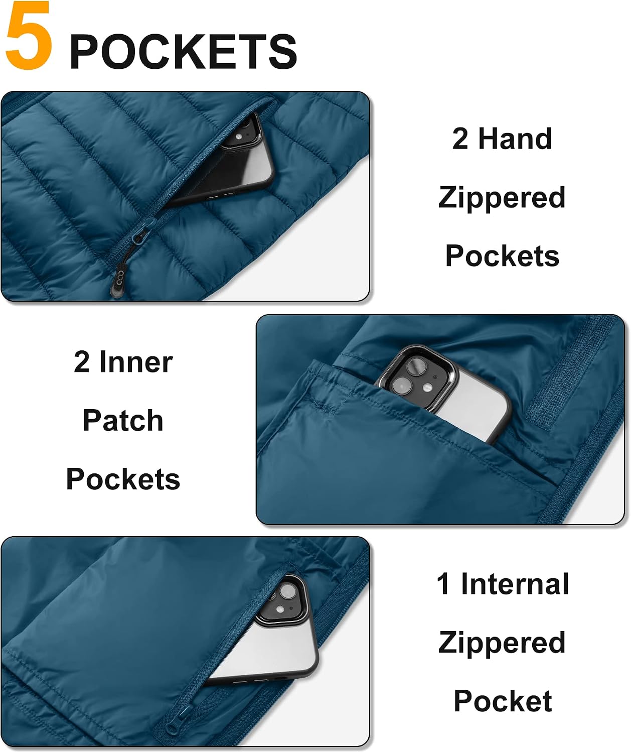 Thumbnail 3 de 33,000ft men’s gilet with 5 pockets