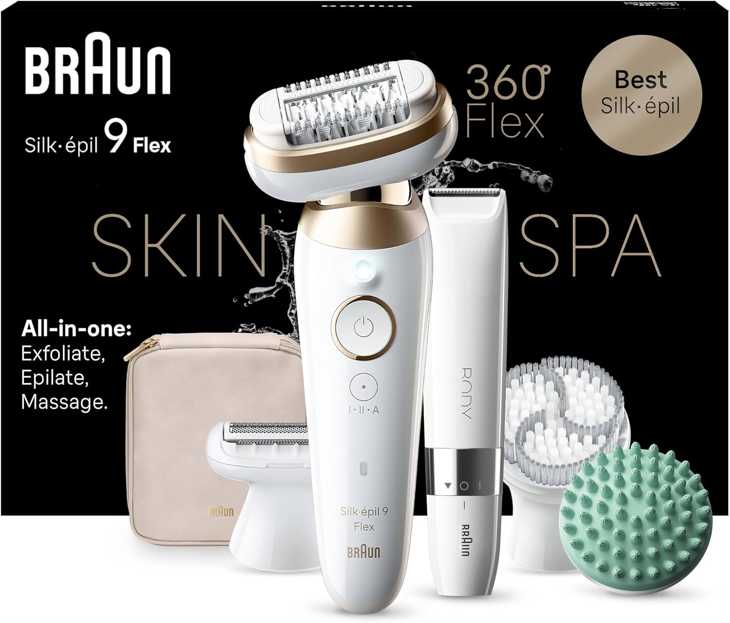 Detalle de Braun Silk Epil 9 Flex SkinSpa Epilatore 3D