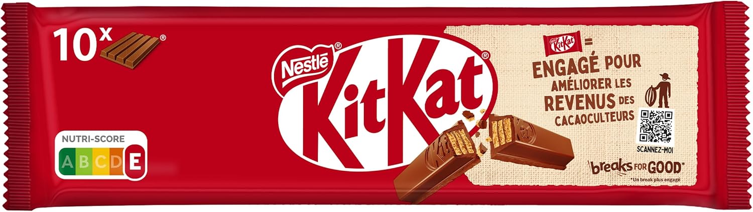 Thumbnail 5 de KitKat barre chocolat au lait – Lot de 2 packs (10 barres de 41,5 g)