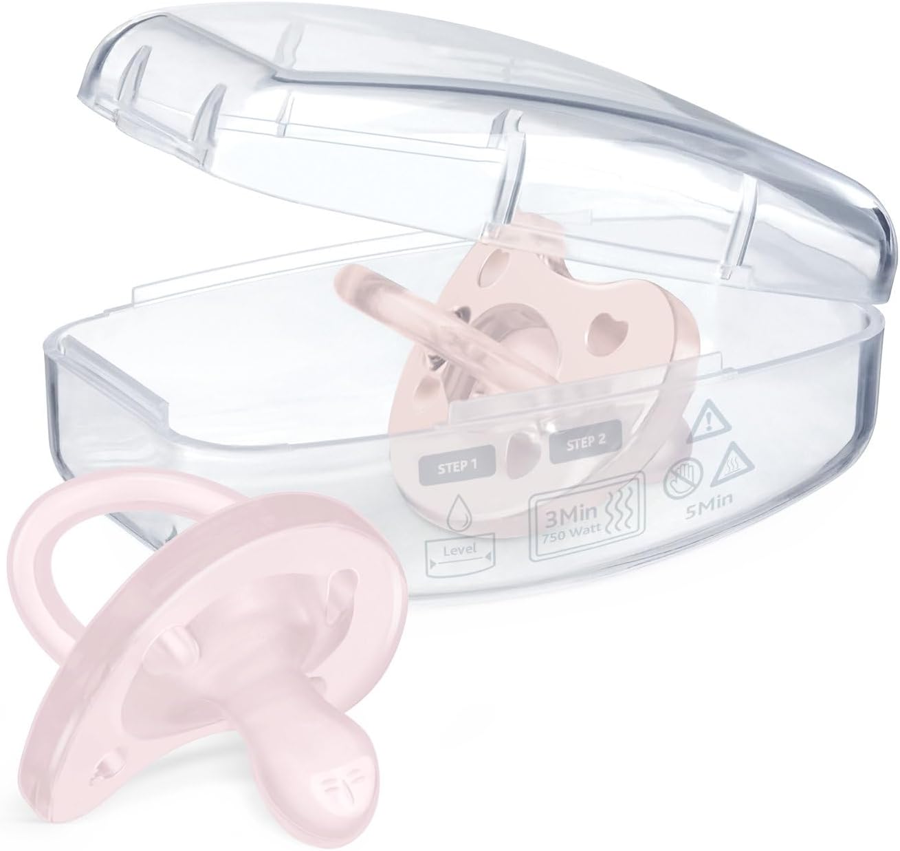 Detalle de Chicco Kit de croissance 0-6 mois pour fille – 4 pièces en silicone doux (2x 0-2 mois, 2x 2-6 mois)