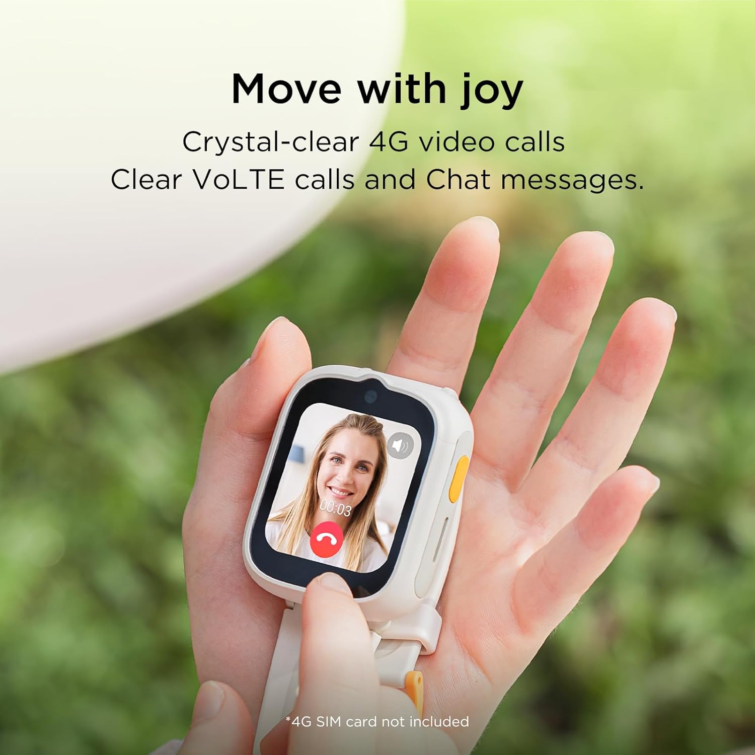 Thumbnail 3 de TCL Movetime MT48 Kids Smartwatch (4G video calling, dual-band GPS, IP68 + 2ATM) – Galactic Blue, no SIM card