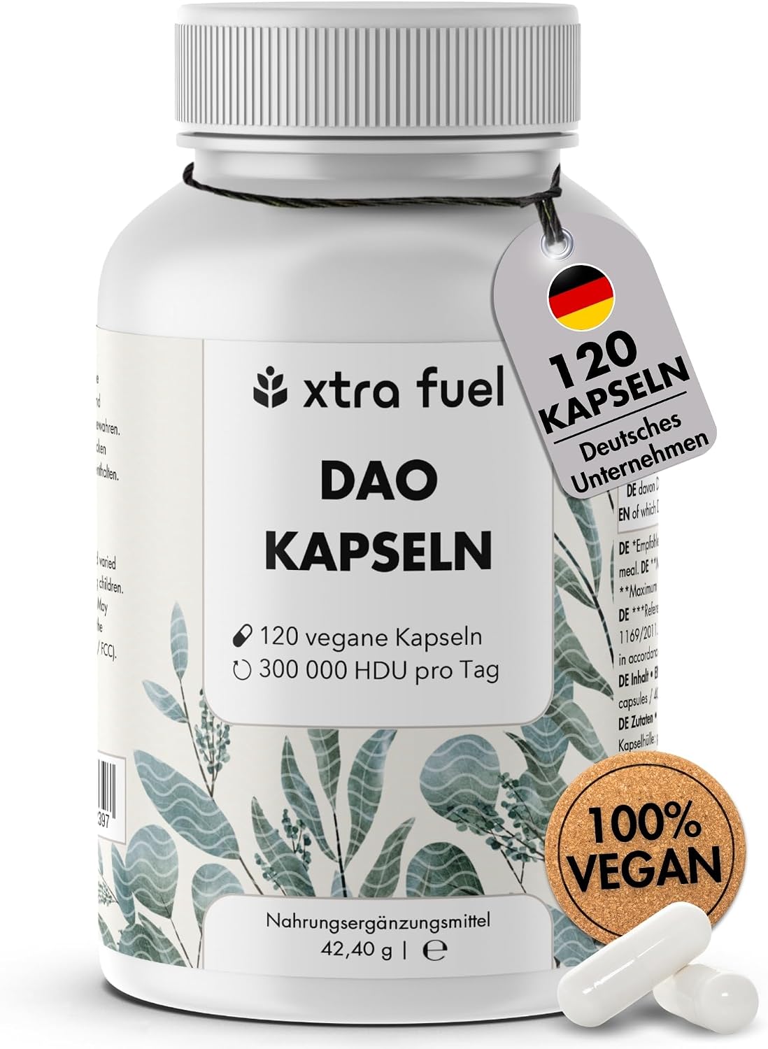 Detalle de DAO Kapseln 120 Stück 300.000 HDU 🍃