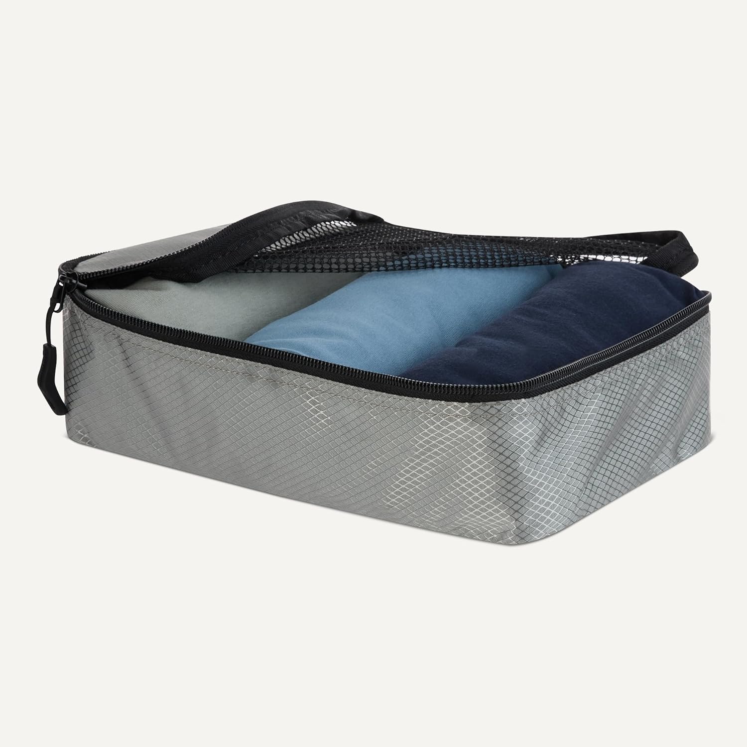 Detalle de Amazon Essentials 4-Piece Packing Cubes Set: Durable, Lightweight Organisers for Travel and Home