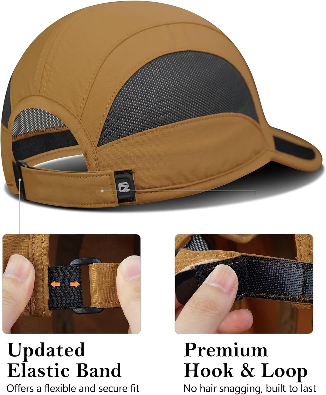 Detalle de GADIEMKENSD Unstructured Quick Dry Sports Cap – UPF 50+ outdoor sun hat (unisex)