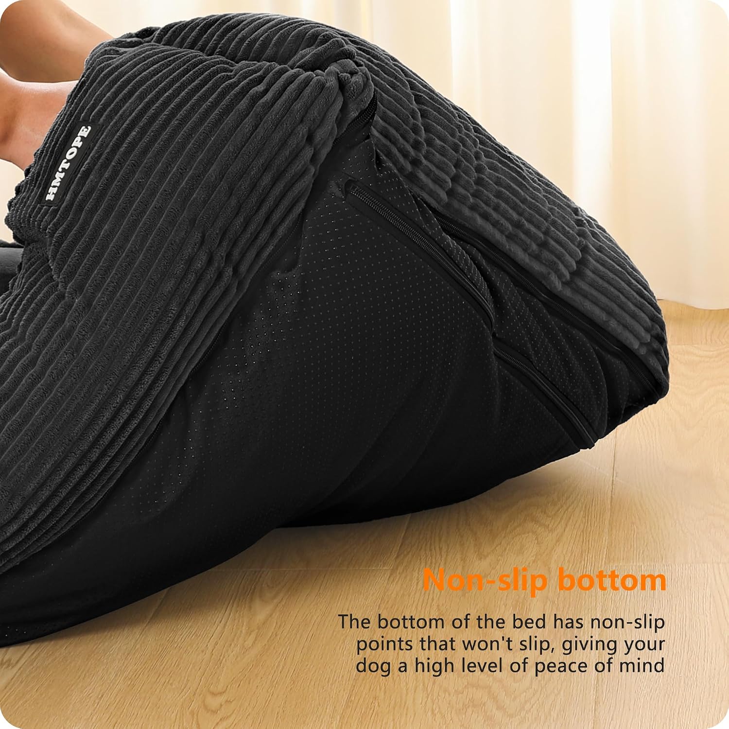 Detalle de HMTOPE Hundebett 90×75×25 cm – Hundesofa weich