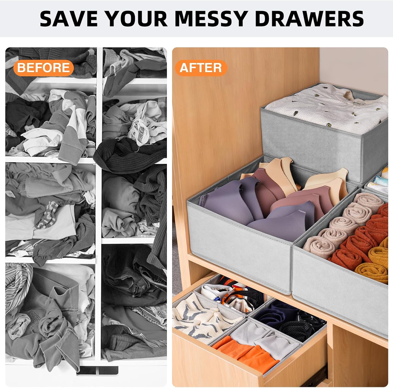 Thumbnail 6 de Criusia Family Drawer Organizer 20‑Pack