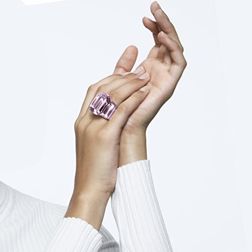 Thumbnail 3 de Swarovski Anello cocktail Lucent, Taglio ottagonale, Rosa – eleganza lucente