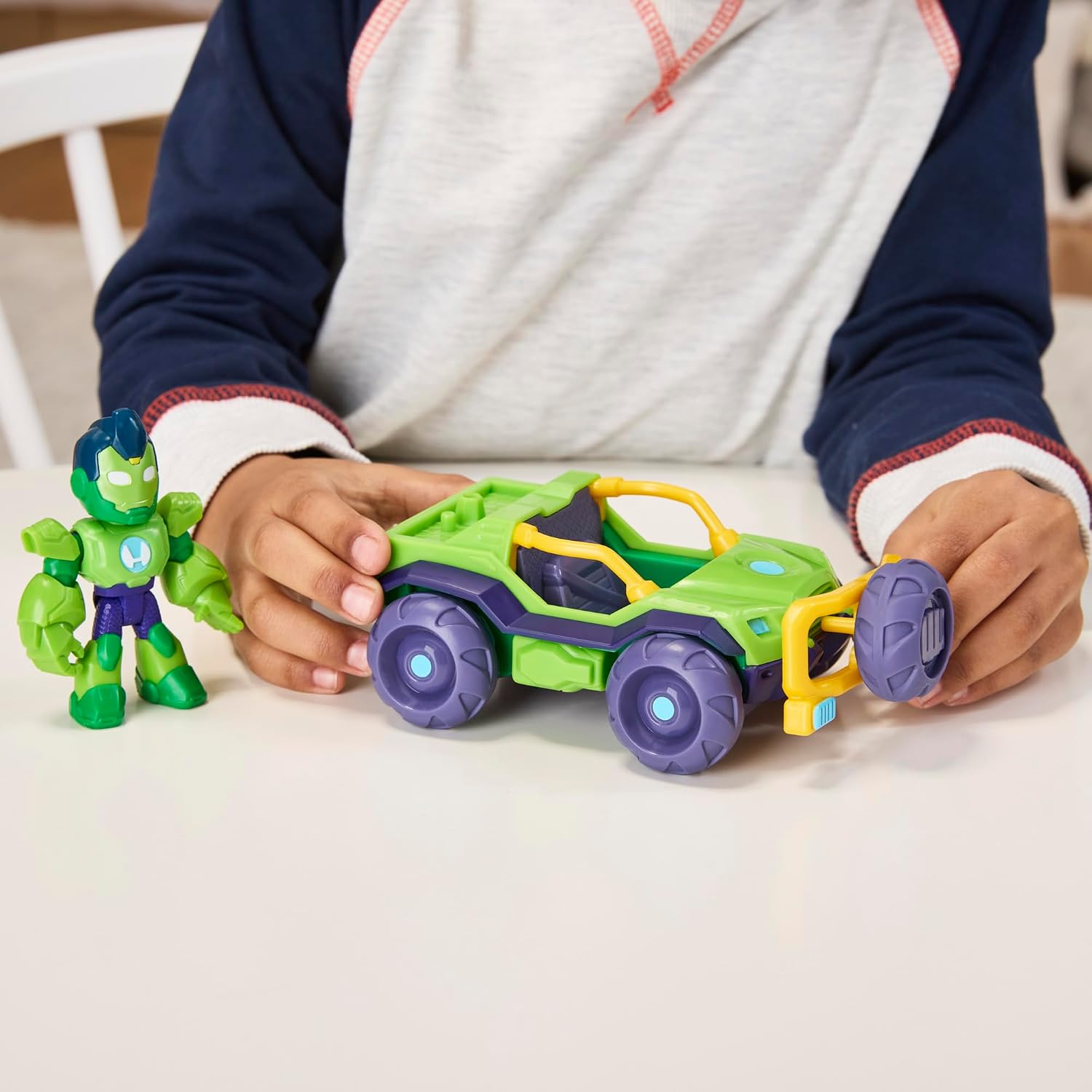 Thumbnail 6 de Marvel Iron Hulk 7,5 cm figurine et véhicule