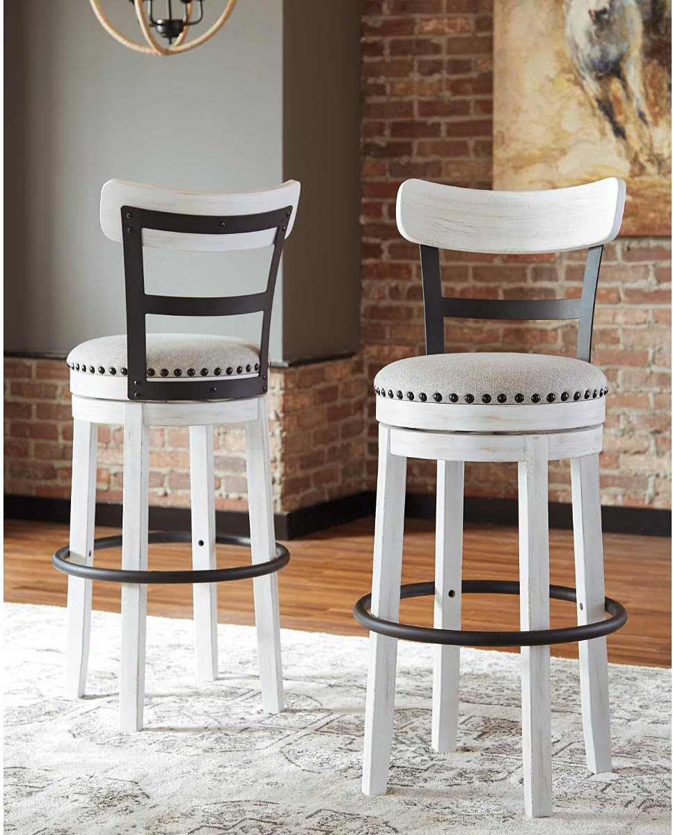 Detalle 2 de Signature Design Valebeck 30" Swivel Barstool