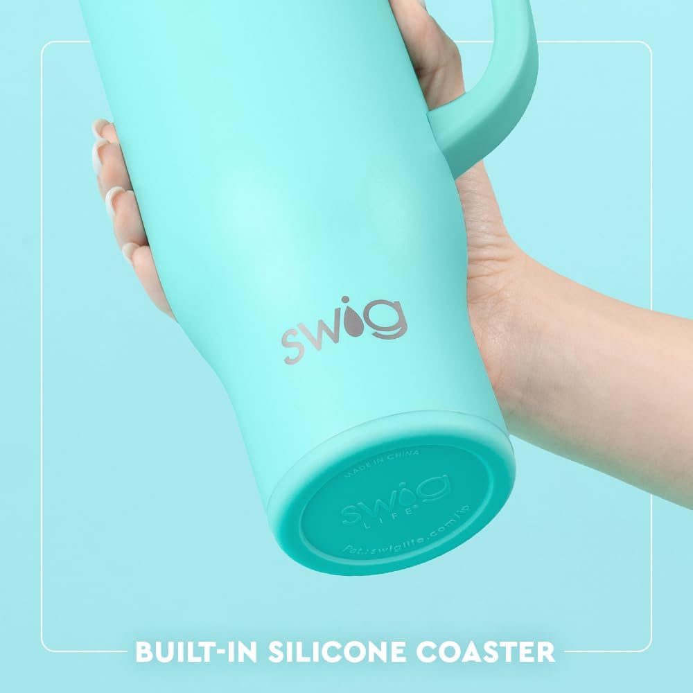 Thumbnail 4 de Swig Life 30oz Leak Proof To-Go Tumbler (Flamingos) – Large Insulated Water Bottle with Handle & Straw