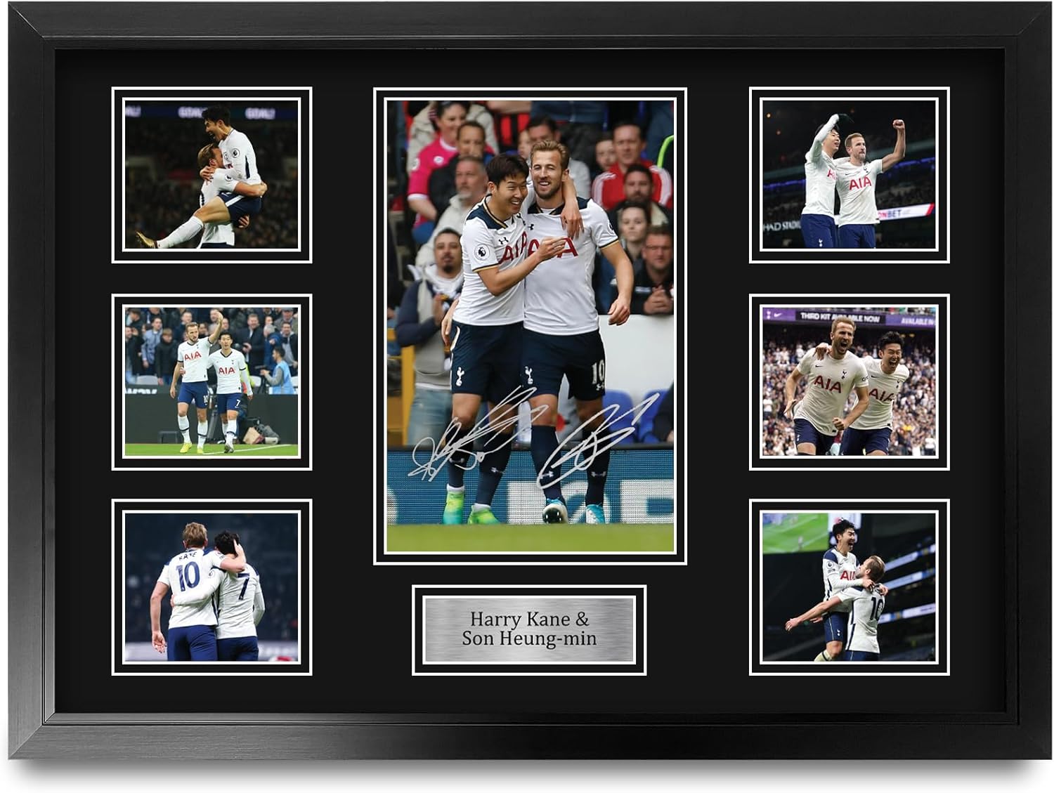 Thumbnail 6 de HWC Trading A3 Harry Kane & Heung-min Son framed signed-style memorabilia photograph display (Tottenham Hotspurs)