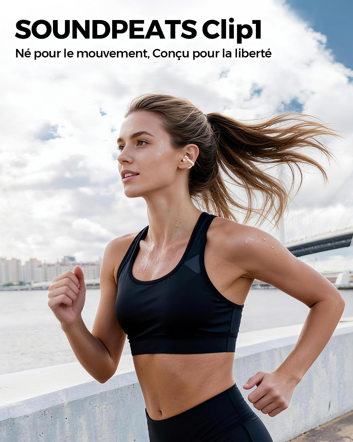 Detalle 2 de SoundPEATS Clip1 écouteurs open‑ear 40h