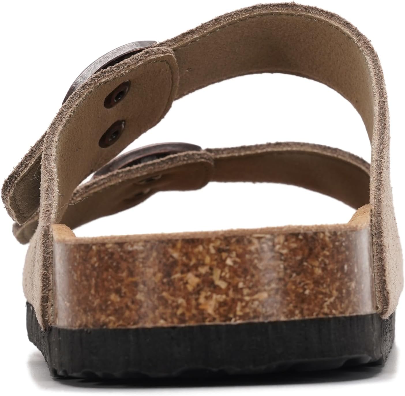 Detalle de Project Cloud Women’s Genuine Leather Flat Sandals with Cork Footbed