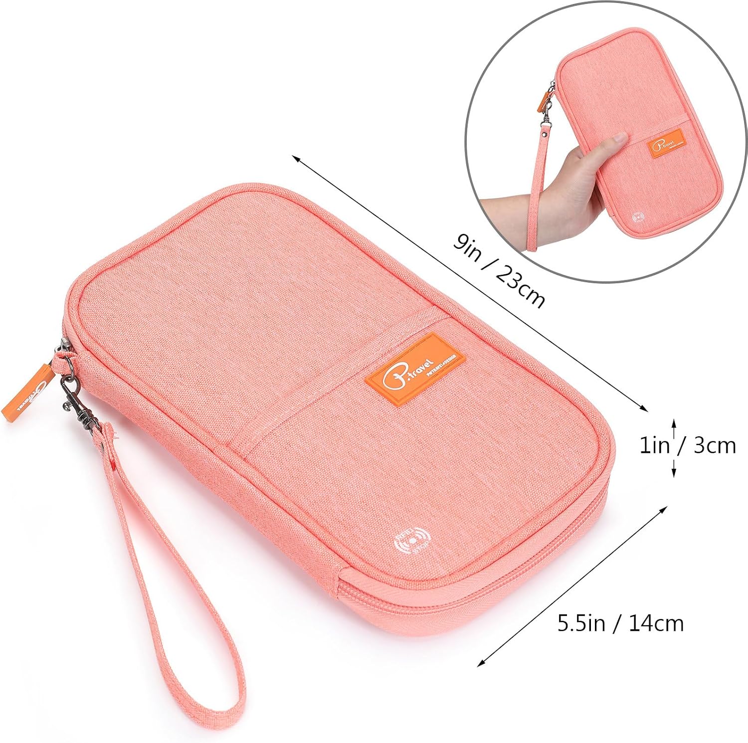 Thumbnail 2 de VanFn Travel Wallet RFID Passport Holder 9in
