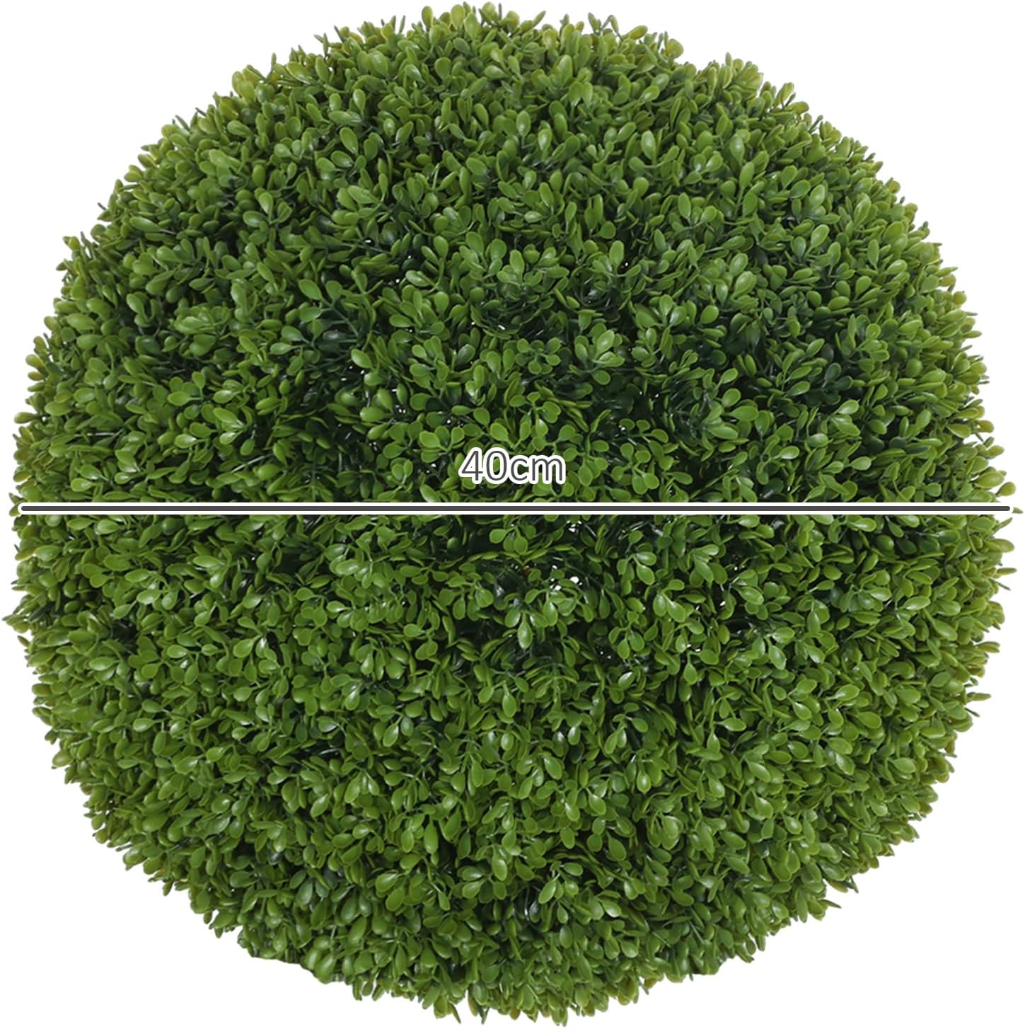 Thumbnail 6 de HOMCOM Lot de 2 Boules de buis artificielles 40 cm – Protection UV, vert foncé