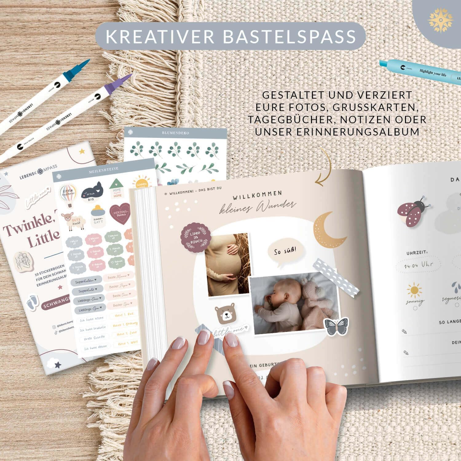 Thumbnail 5 de LEBENSKOMPASS Baby Sticker Set über 500 Sticker