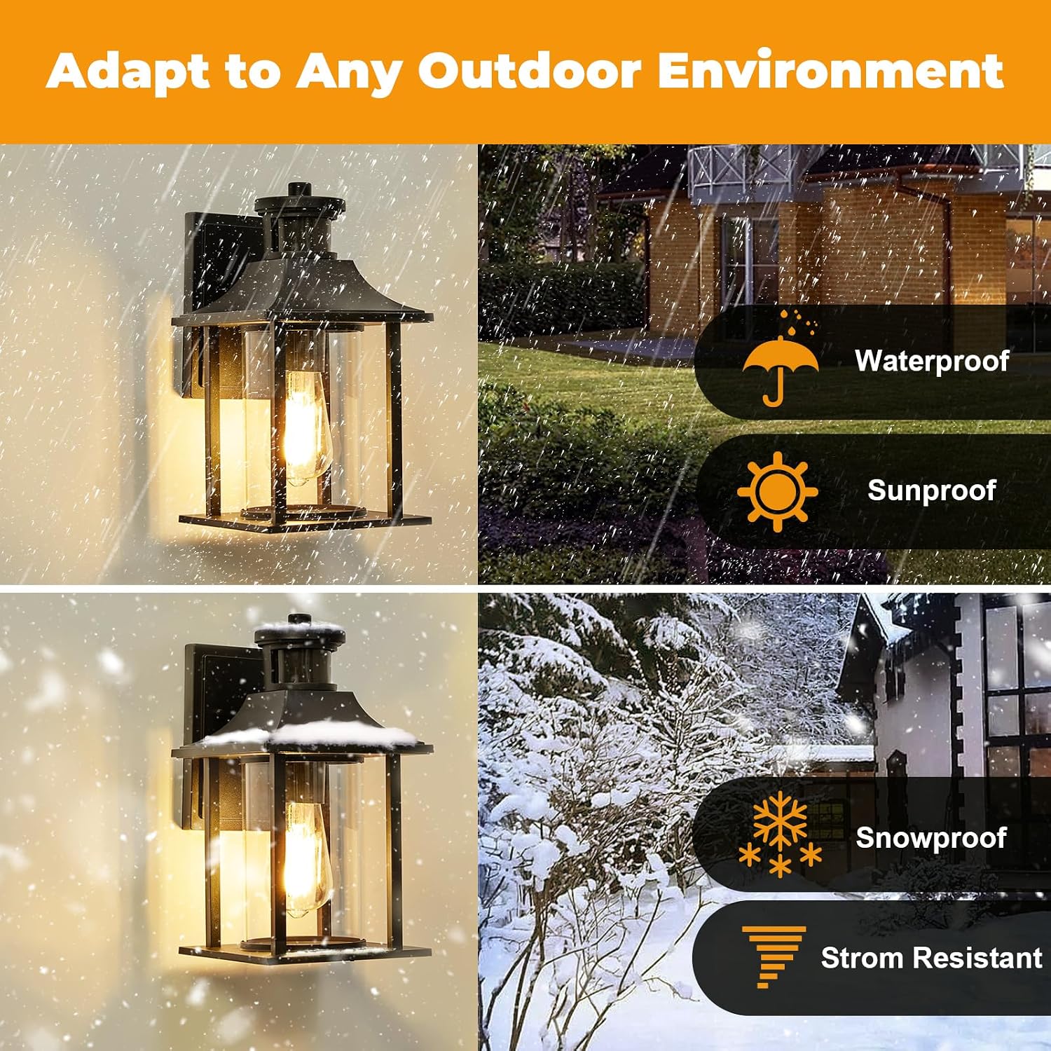 Detalle 2 de LMP PIR outdoor wall light with motion