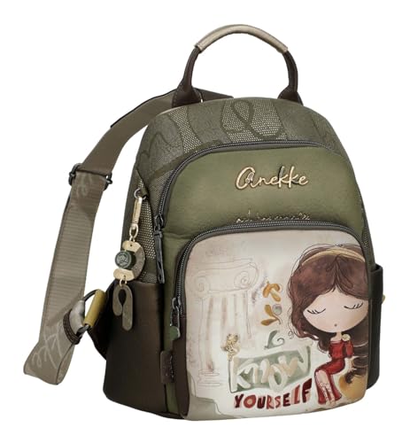 Thumbnail 1 de Anekke Mochila con bolsillo frontal Muse: estilo inspirado en el arte para el día a día