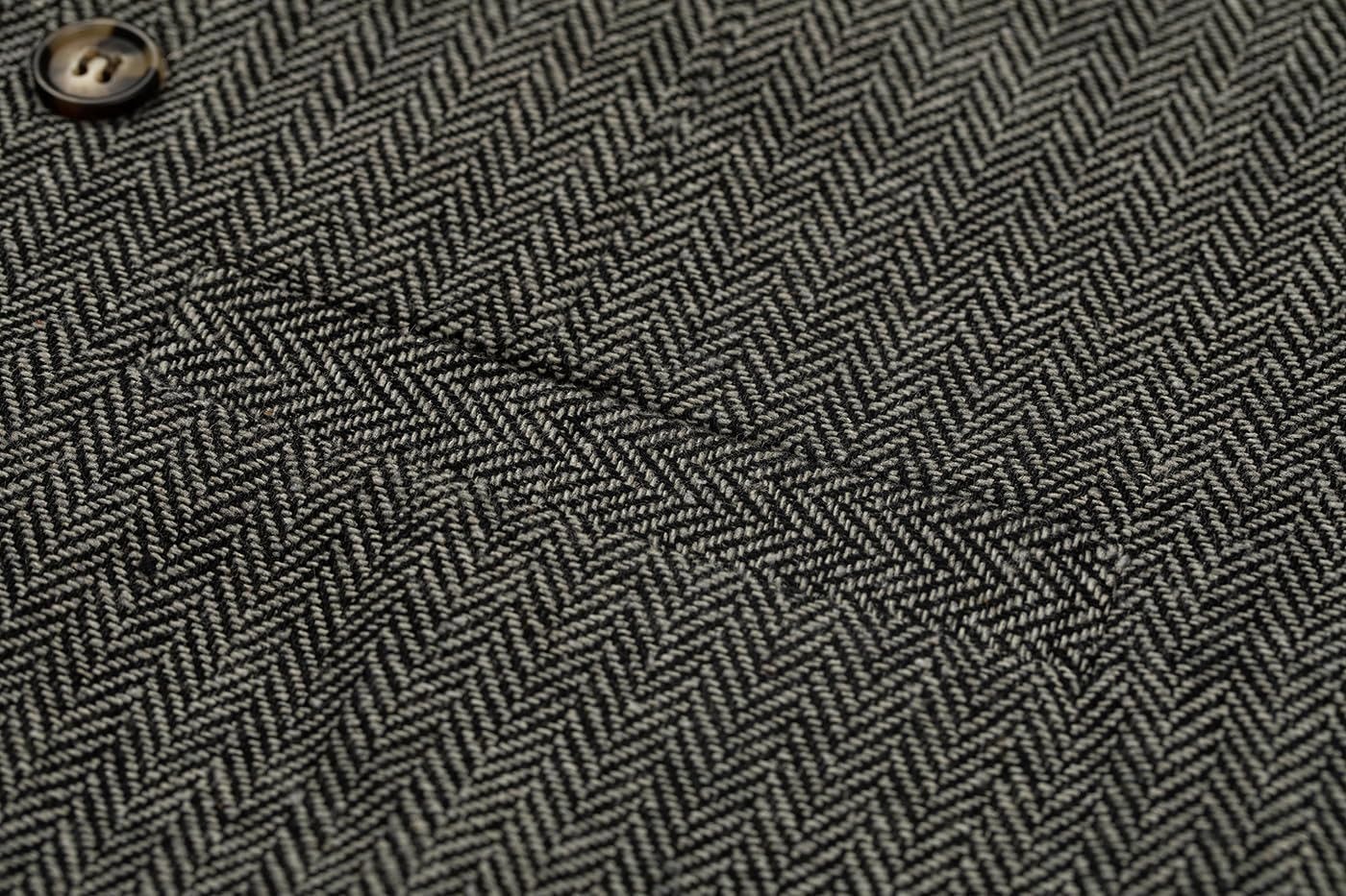 Detalle 2 de Vintage Wolle Anzugweste für Herren