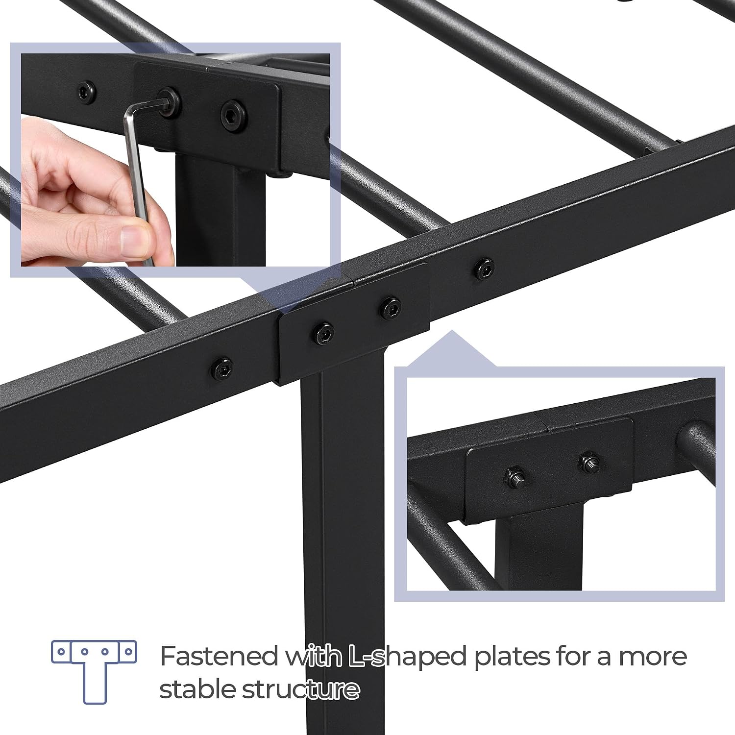 Thumbnail 6 de Yaheetech Metal Platform Bed Frame Queen