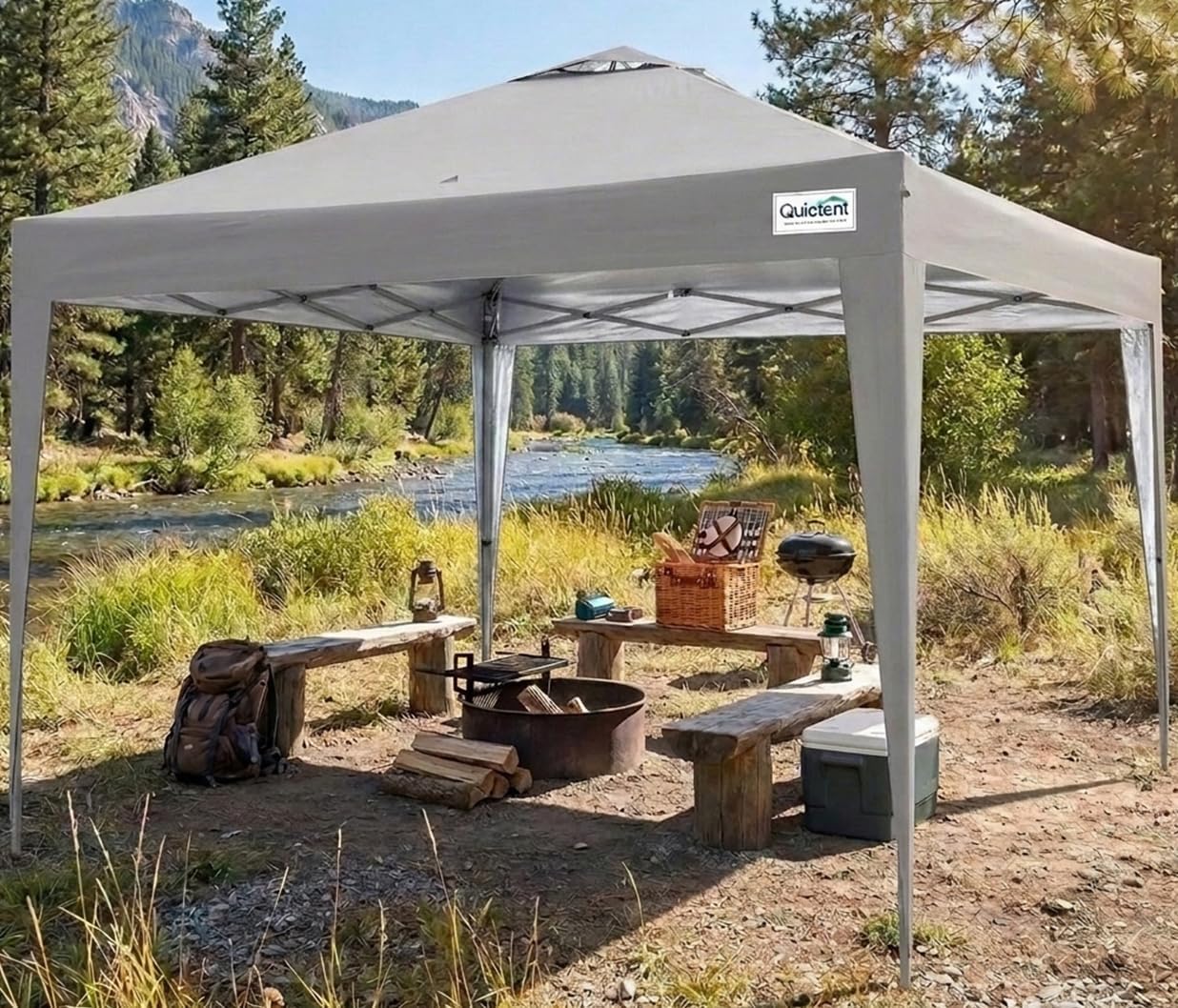 Detalle de Quictent Pop Up Canopy 2x2m Portable Waterproof Gazebo