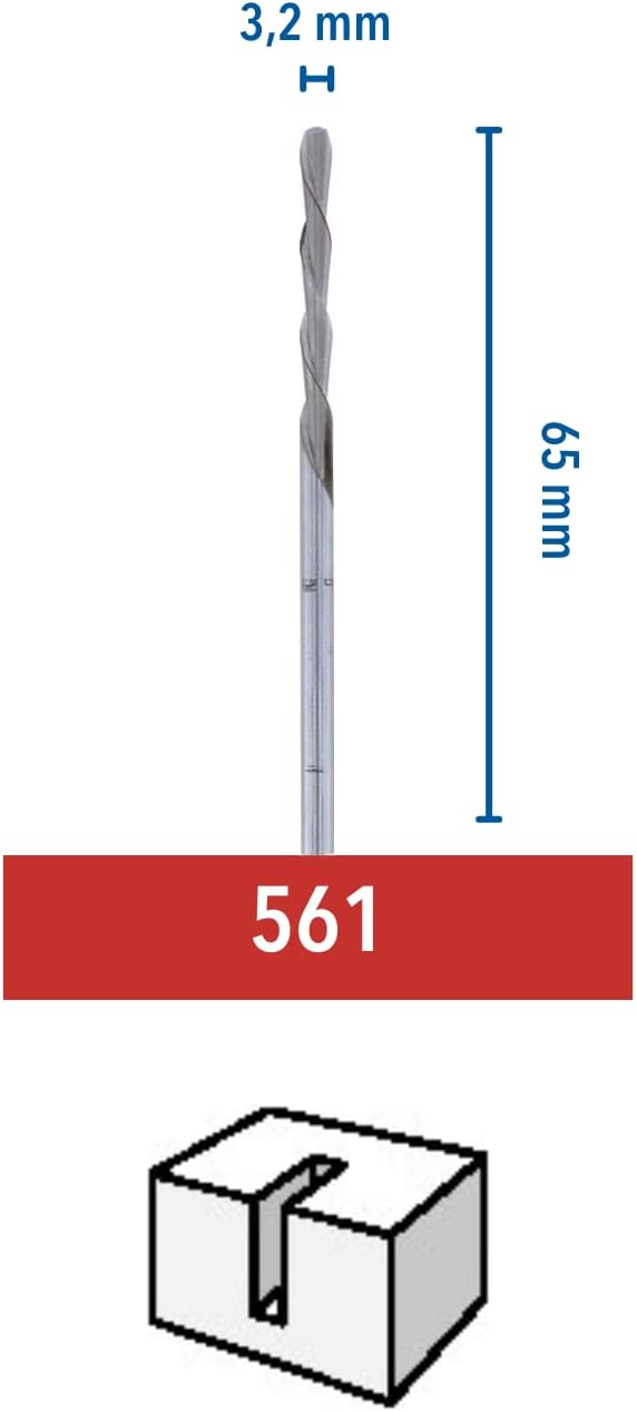 Thumbnail 1 de Dremel Multipurpose Spiral Cutting Bit Multipack 561 (3.2 mm shank)