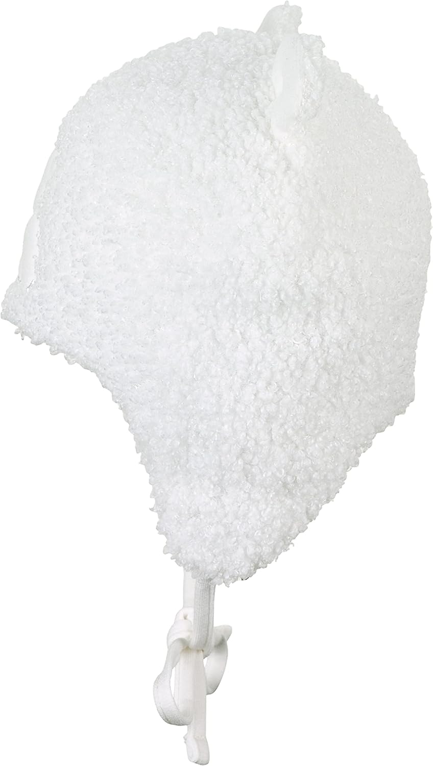 Detalle 2 de Sterntaler Inkamütze Eisbär – flauschige Baby-Mütze, Größe 49, ecru