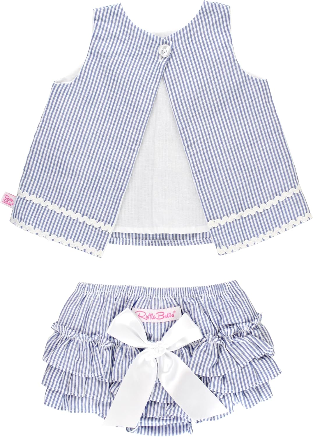 Detalle de RuffleButts Baby Girl Outfit, 2-Piece Set