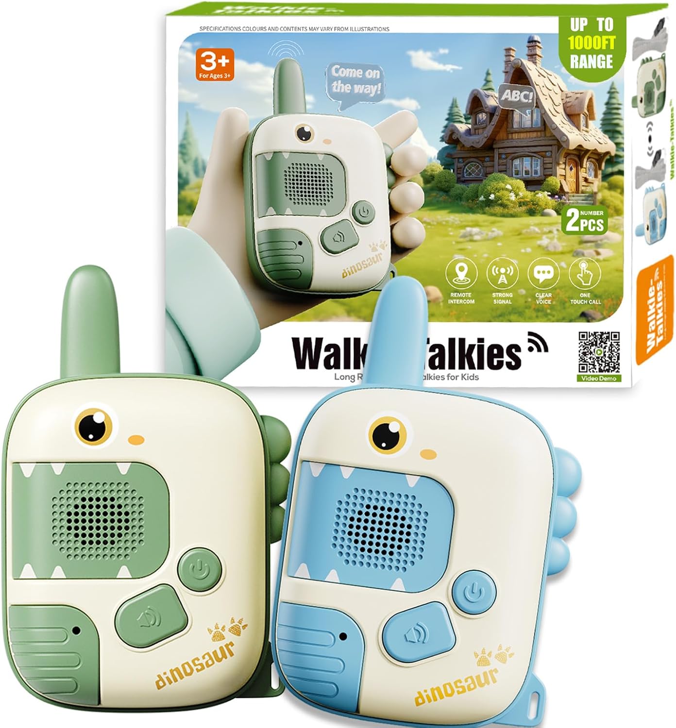 Detalle de DQMOON Dinosaur Walkie Talkies 2-pack for Kids