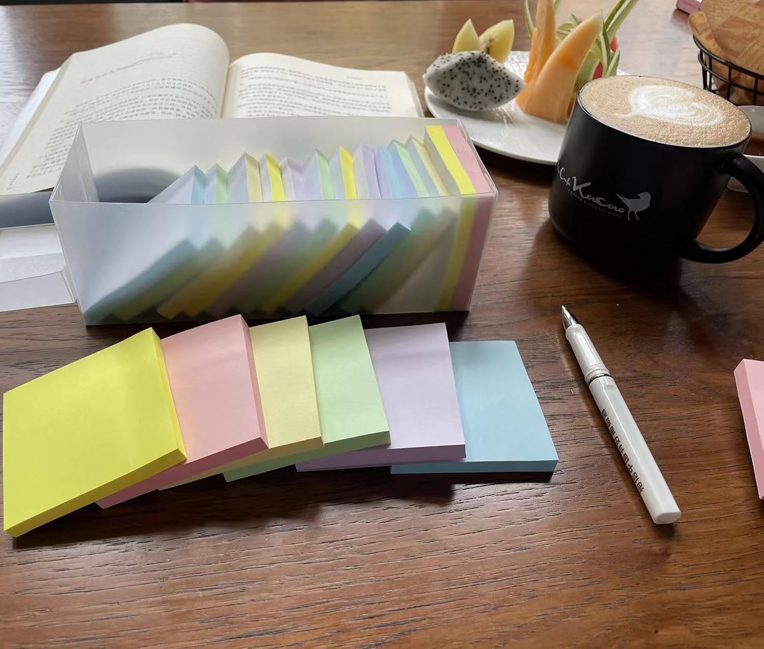 Detalle de KIFZM 1920 Sheets 3x3 Inch Pastel Sticky Notes 📒