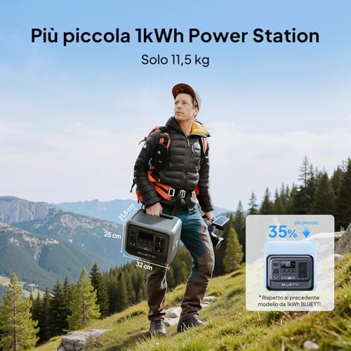 Thumbnail 4 de BLUETTI Elite 100 V2: Centrale Elettrica Portatile da 1024Wh con 1800W di Ingresso CA e 9 Porte