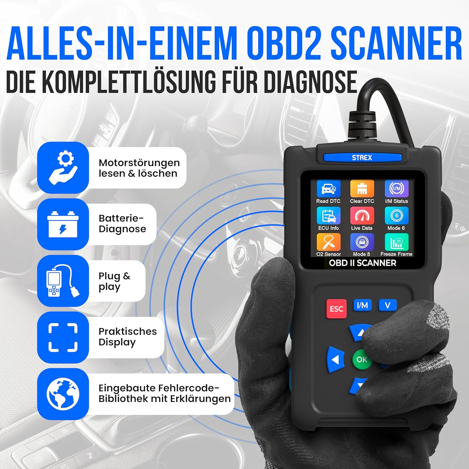Thumbnail 1 de Strex OBD2 Diagnosegerät 1996+