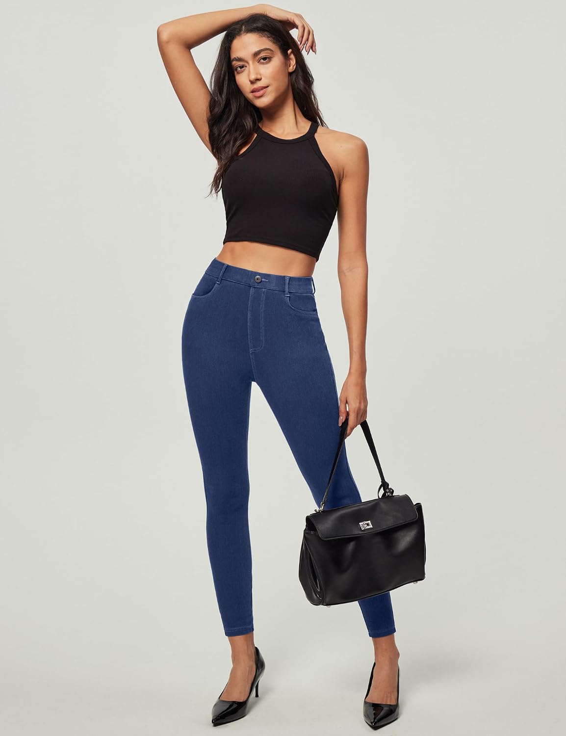 Detalle de Pull-On Jeggings for Women, Stretch Denim