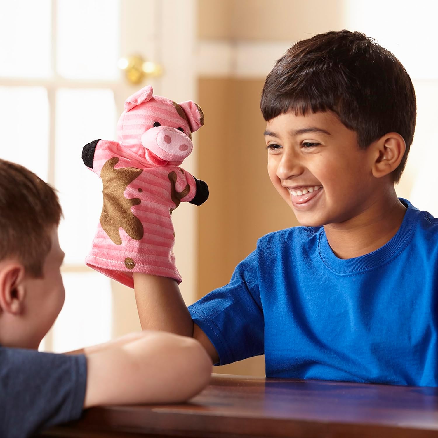 Thumbnail 6 de Melissa & Doug Farm Friends: Soft Plush Animal Hand Puppets 4 Pack