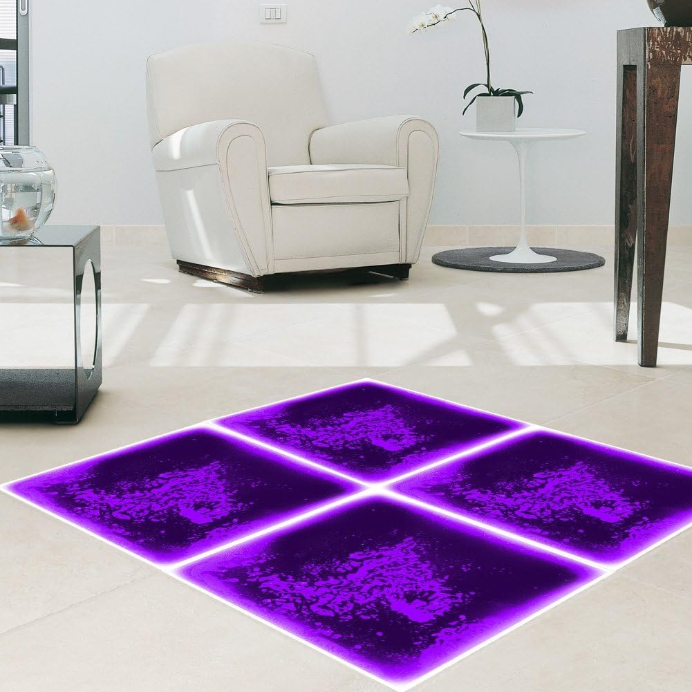 Detalle 2 de Art3d 1-Pack Fancy Liquid Floor Tile for Kids Room (Purple)