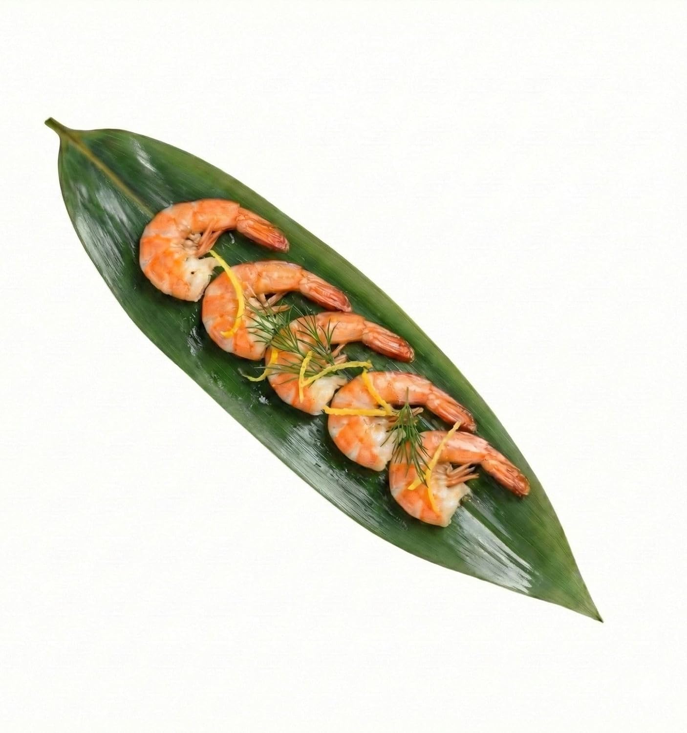 Detalle 2 de Restaurantware Green Bamboo Fresh Leaves, 11.8 x 3.5-Inch, 1,000 Pack