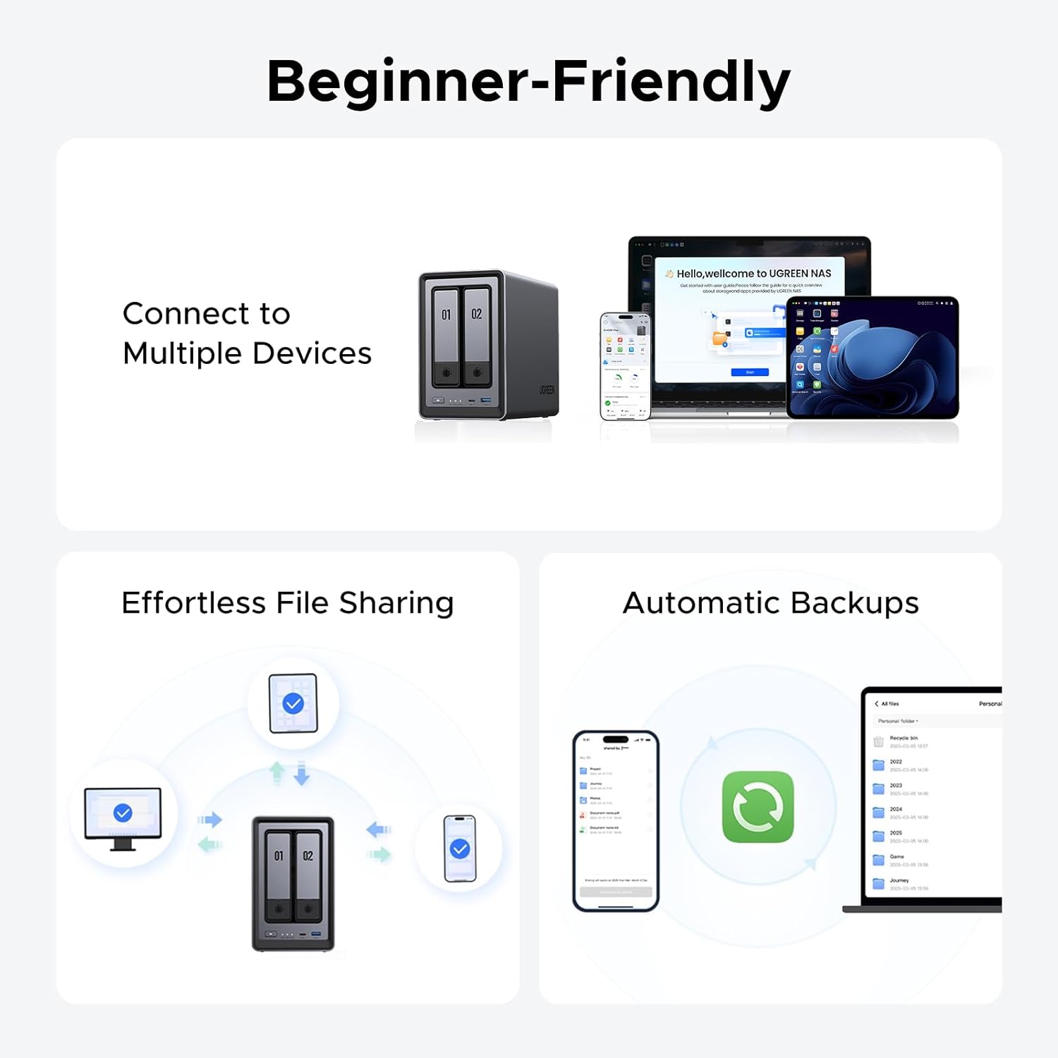 Thumbnail 3 de UGREEN DXP2800 NAS 2-Bay with Intel N100