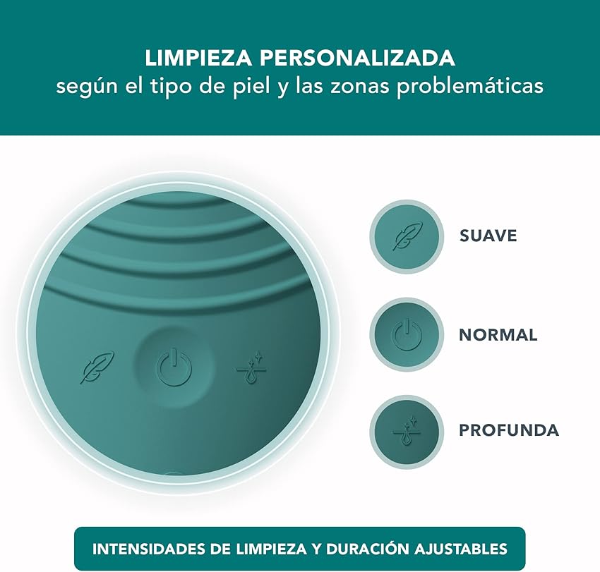 Detalle 2 de FOREO LUNA 4 MEN cepillo facial impermeable