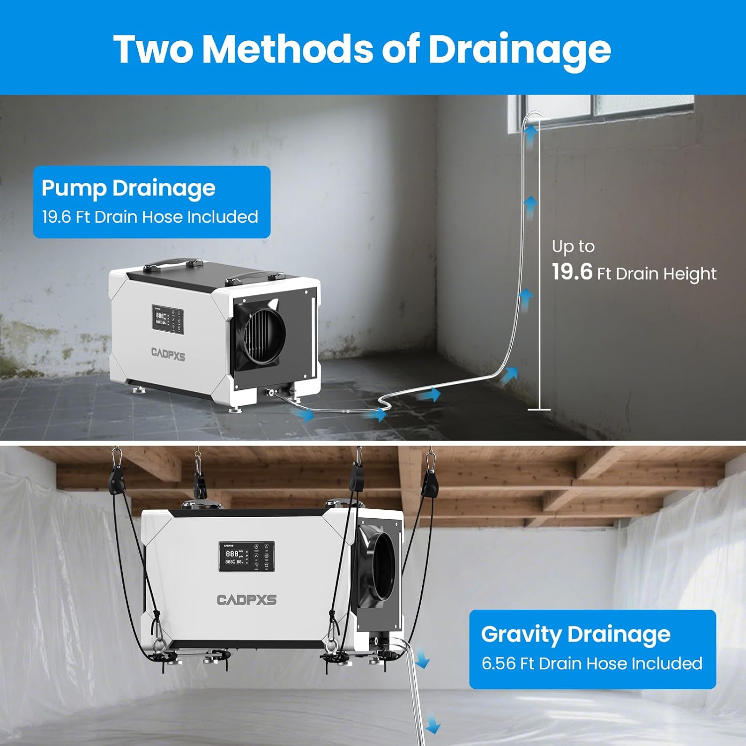 Detalle 2 de CADPXS Remois XP145 Commercial Dehumidifier with Pump, 145-Pint Capacity