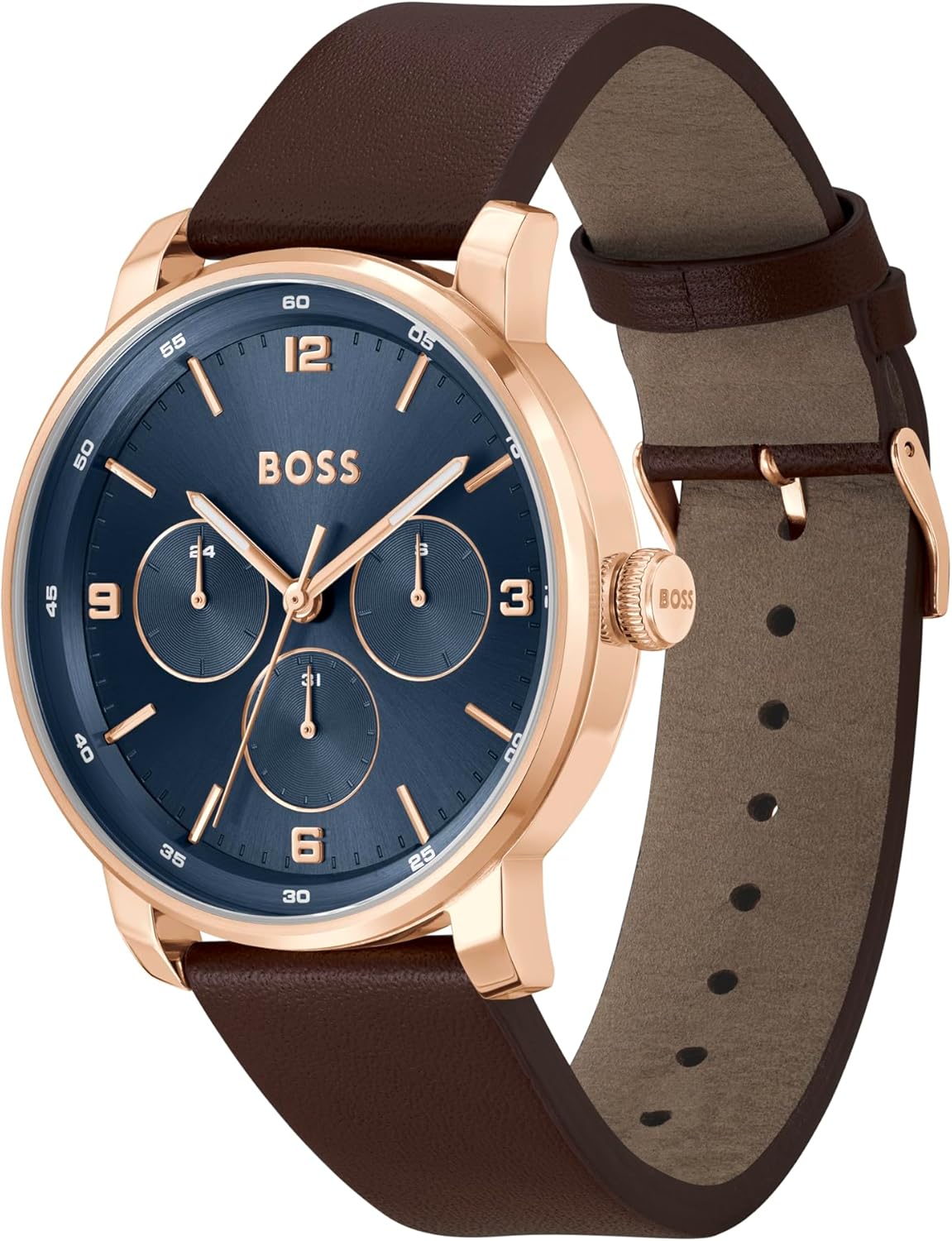 Thumbnail 1 de BOSS Orologio Analogico Multifunzione Contender: eleganza sportiva con cinturini in pelle